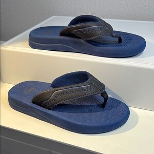 NWOT Wonder Nation Blue and Black Kids Flip Flops